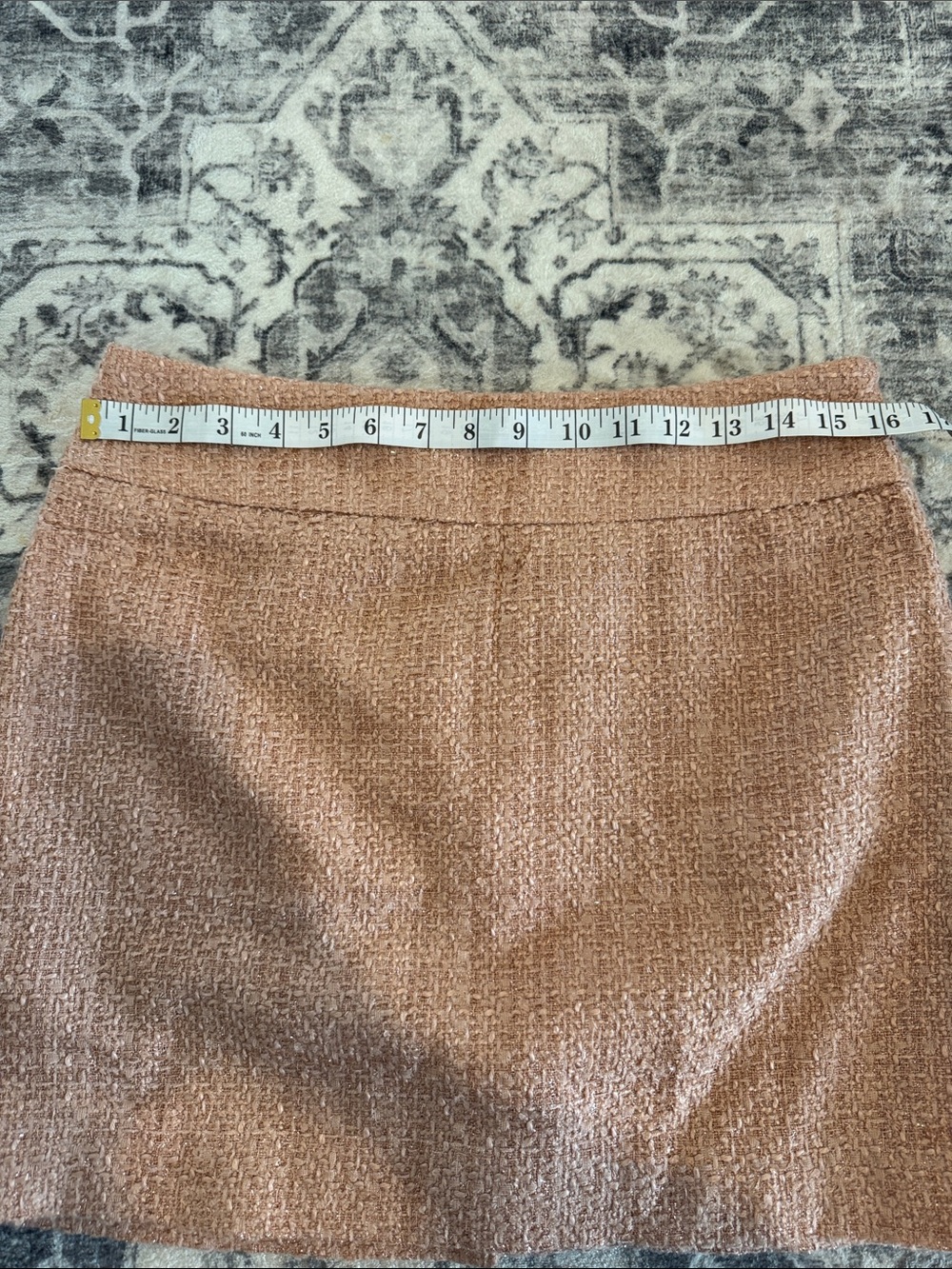 The Limited Rose Gold-Tone Textured Midi Skirt - Picture 4 of 5
